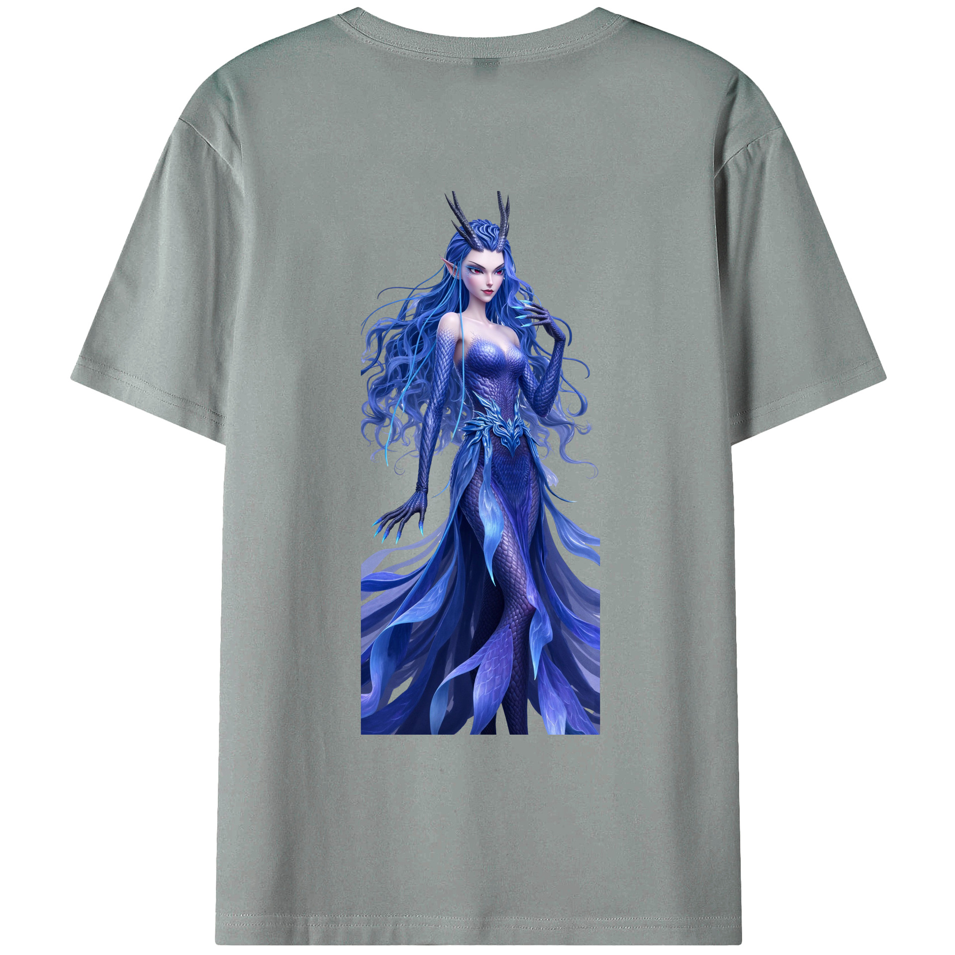 （画像用） Ne Zha 2 ナタ 魔童の大暴れ 綿100％ メンズ半袖Tシャツ（バックプリント） 通気性